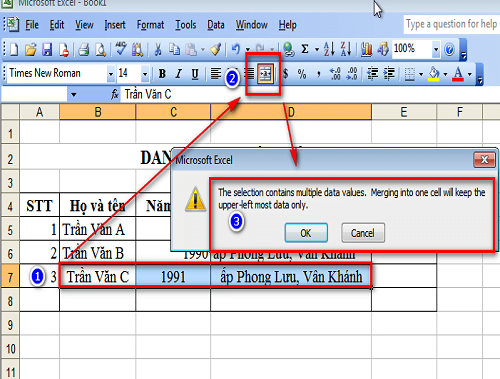 Cách Ghép 2 Cột Excel Không Làm Mất Dữ Liệu Tuvanbhxh 2113