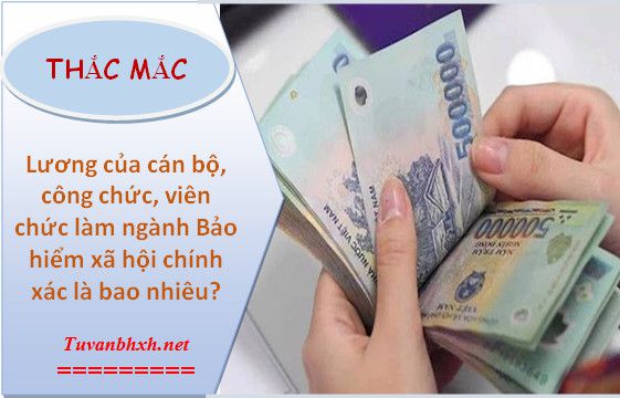 Lương của cán bộ, công chức, viên chức làm ngành BHXH là bao nhiêu?